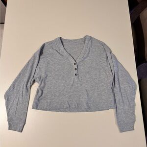 Alo Soho Pullover Grey Sz Small